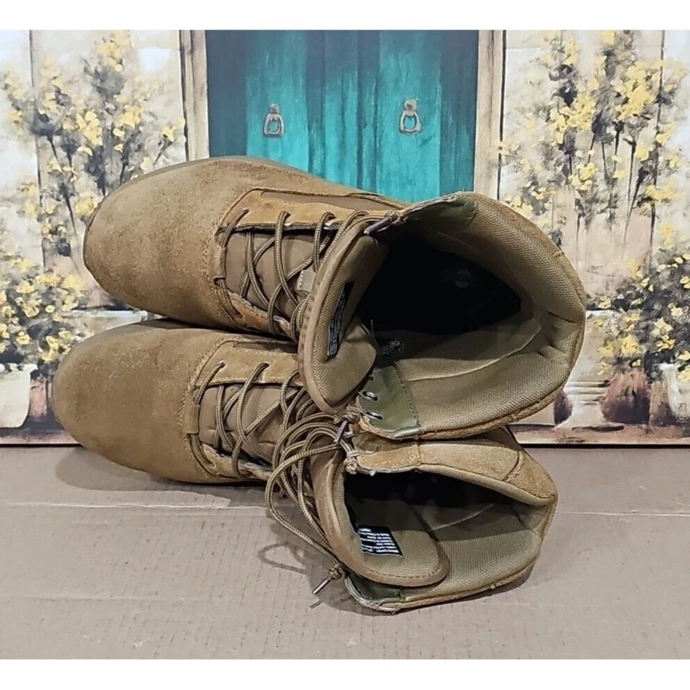 Interceptor Combat Boots Suede Mens 12 Tan Brown Coyote Tactical Hiking Adult